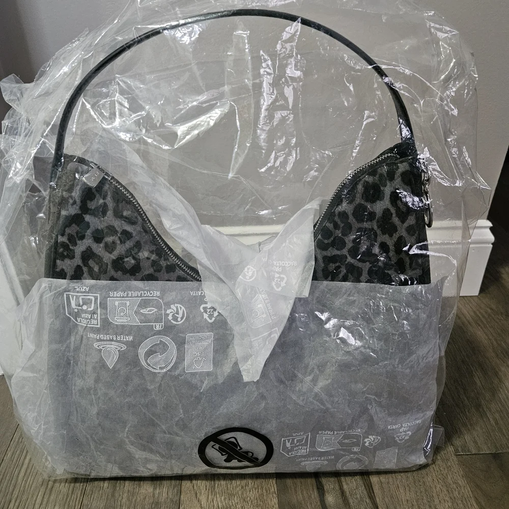 Michael Kors Nayla Medium Leopard Print Calf Hair Hobo Shoulder Bag